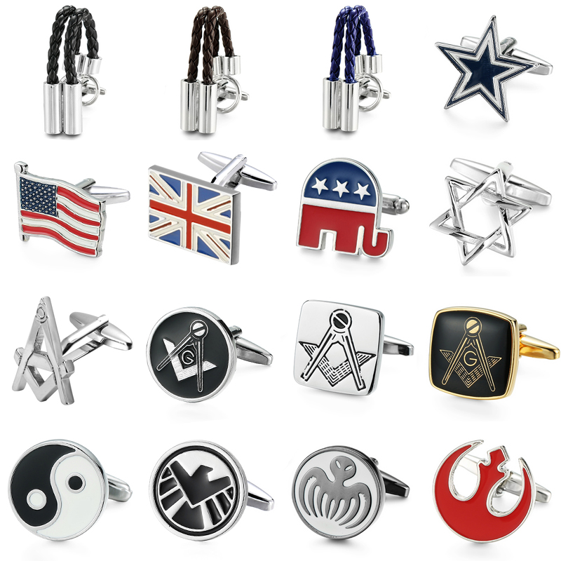Jewelry Making Business - Classic men's French shirt cufflinks high-end