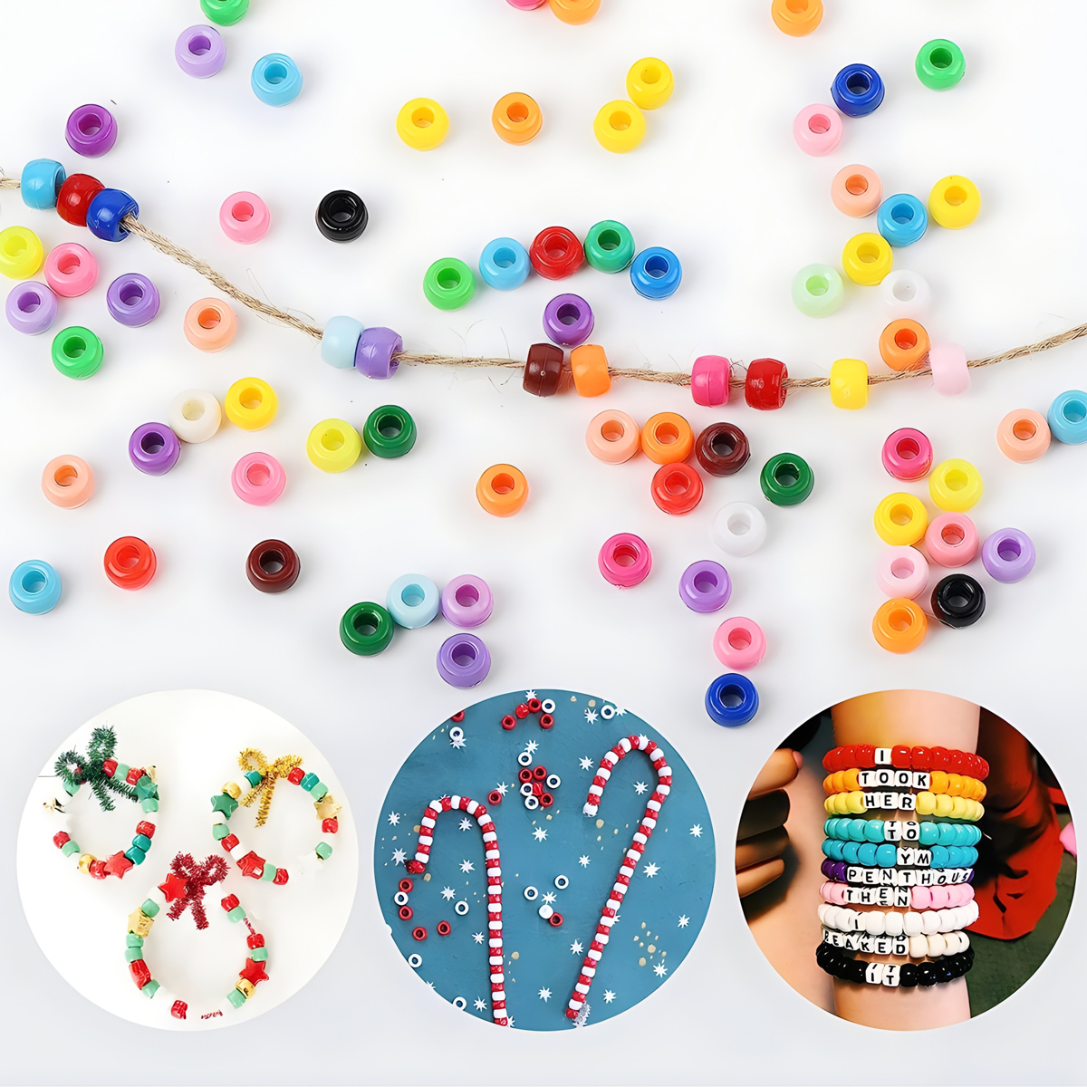 Jewelry Making Business - 500pcs Pony Candy Colorful Plastic Beads