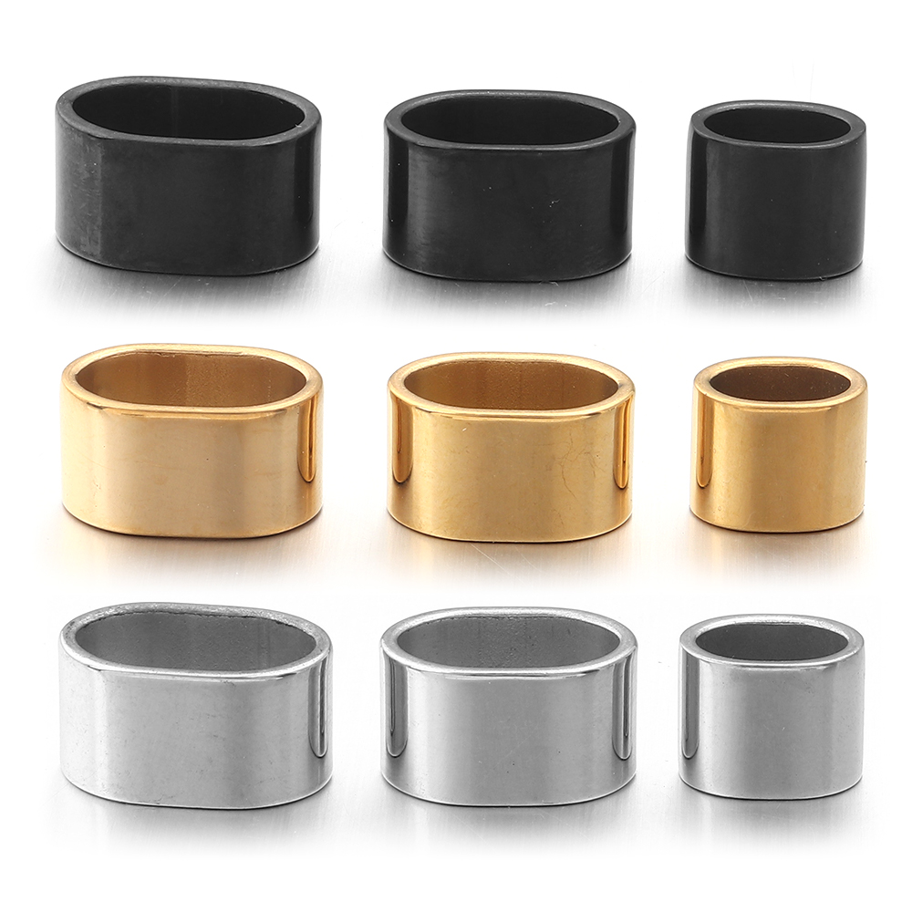 Jewelry Making Pins - 6pcs Flat Stainless Steel Tube Slider