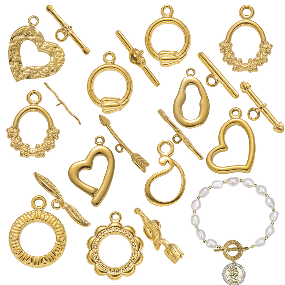 Jewelry Making Pins - 5 Sets Stainless Steel Toggle Clasp