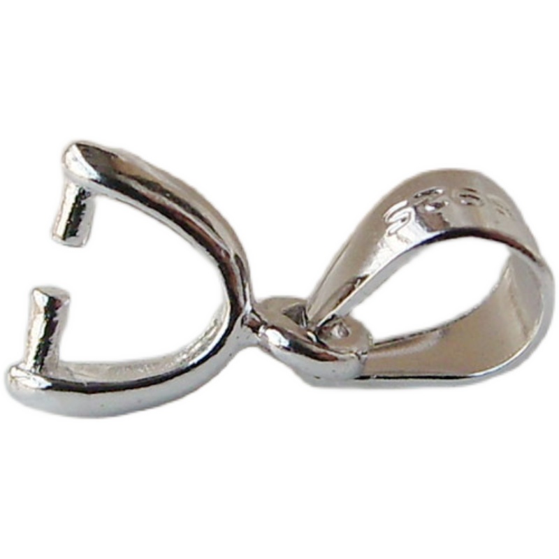 Lobster Clasp Silver - 12mm solid 925 sterling silver bail