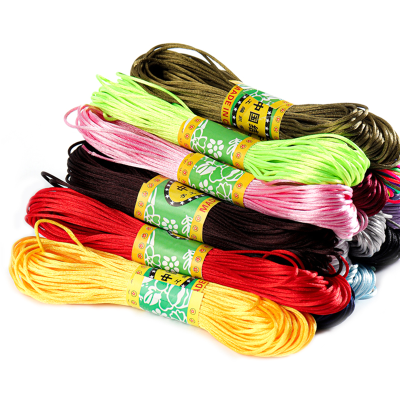 Knotting Cord Silk - 20meters/Lot 1.5/2mm Chinese Knot Line Silk