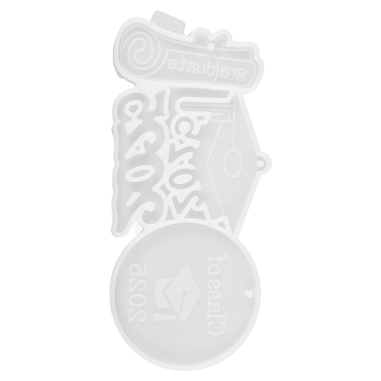 Jewelry Making Diploma - Silicone Diploma Cap Keychain Mold DIY