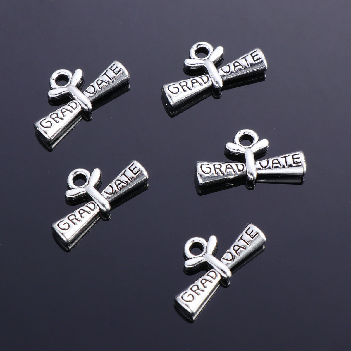 Jewelry Making Diploma - 20Pcs Graduation Diploma Pendant Highly Polished