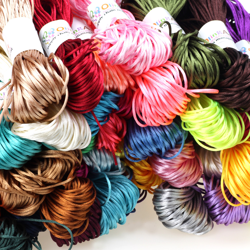Knotting Cord Silk - 20yards/Lot 1.5mm/2.0MM Chinese Knot Line Cord