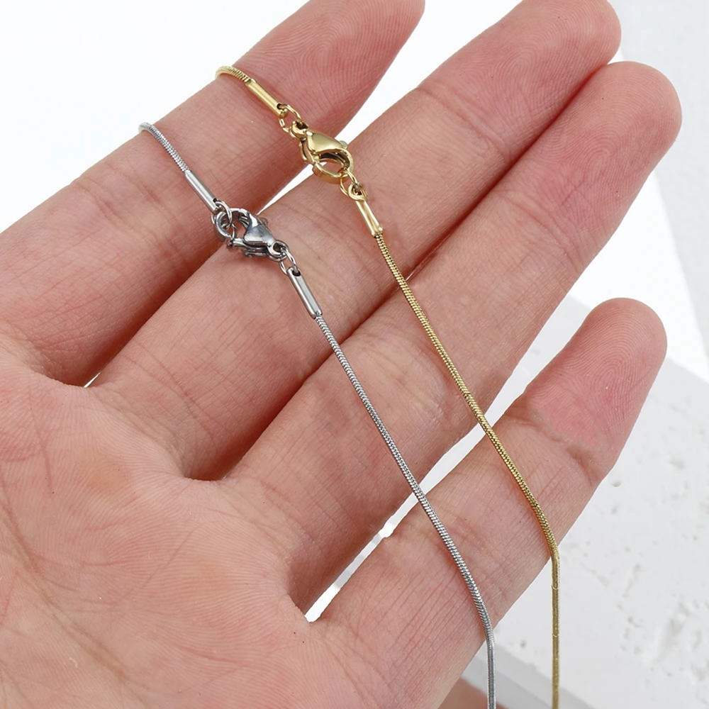 925 Sterling Silver Snake Chai - Lobster Clasp Silver recensione e prezzo