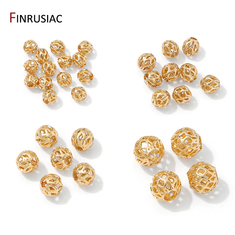 4/5/6/8mm 14K Gold Plated Holl - Jewelry Making Items recensione e prezzo