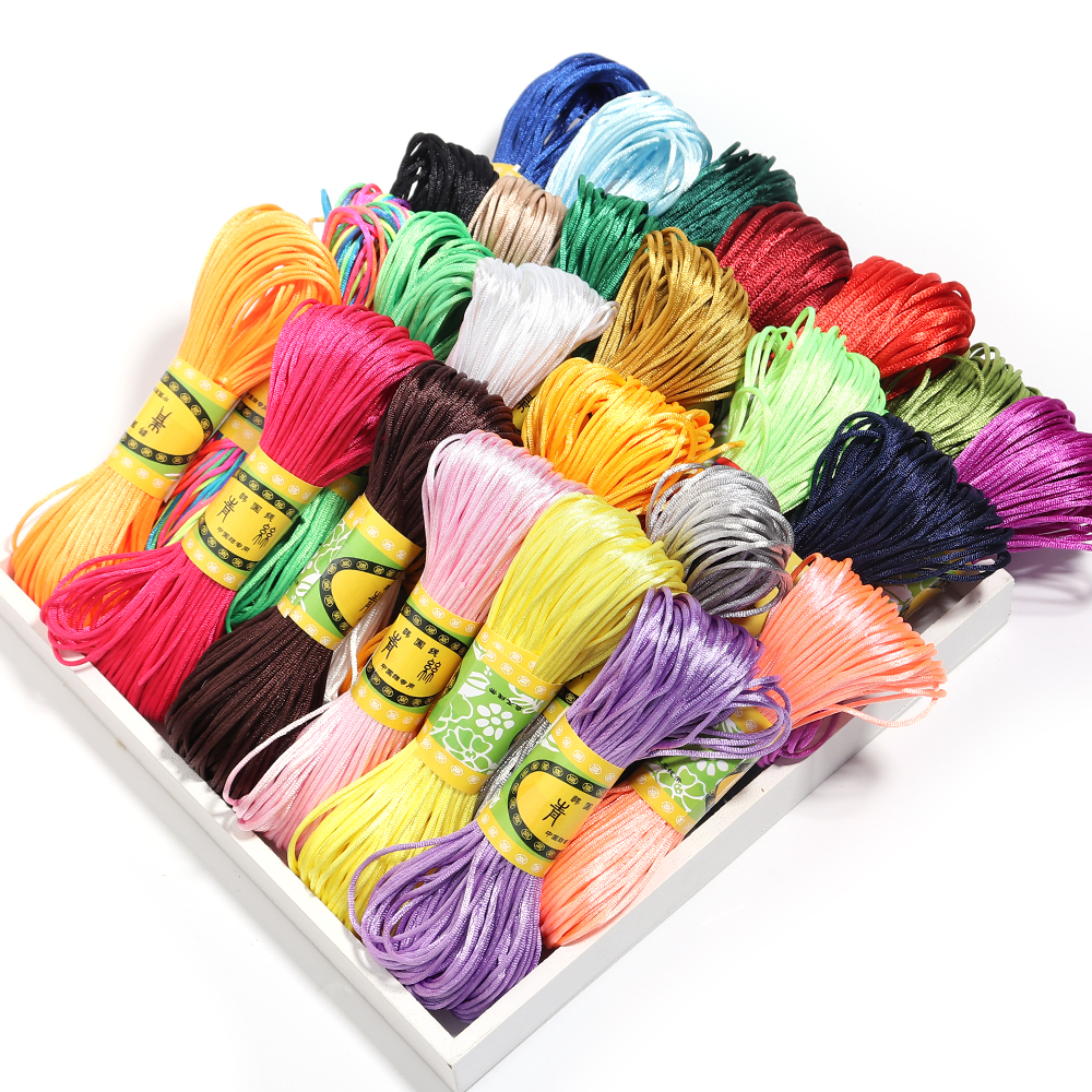 20m/Lot 1.5mm 2mm Chinese Knot - Knotting Cord Silk recensione e prezzo