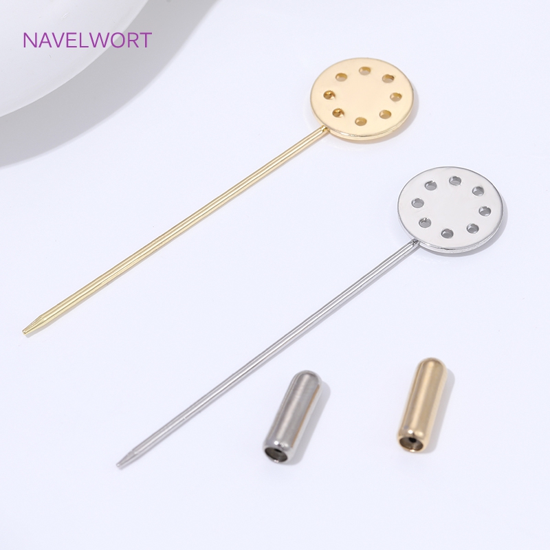 14K Gold Plated Long Brooch Sa - Jewelry Making Items recensione e prezzo