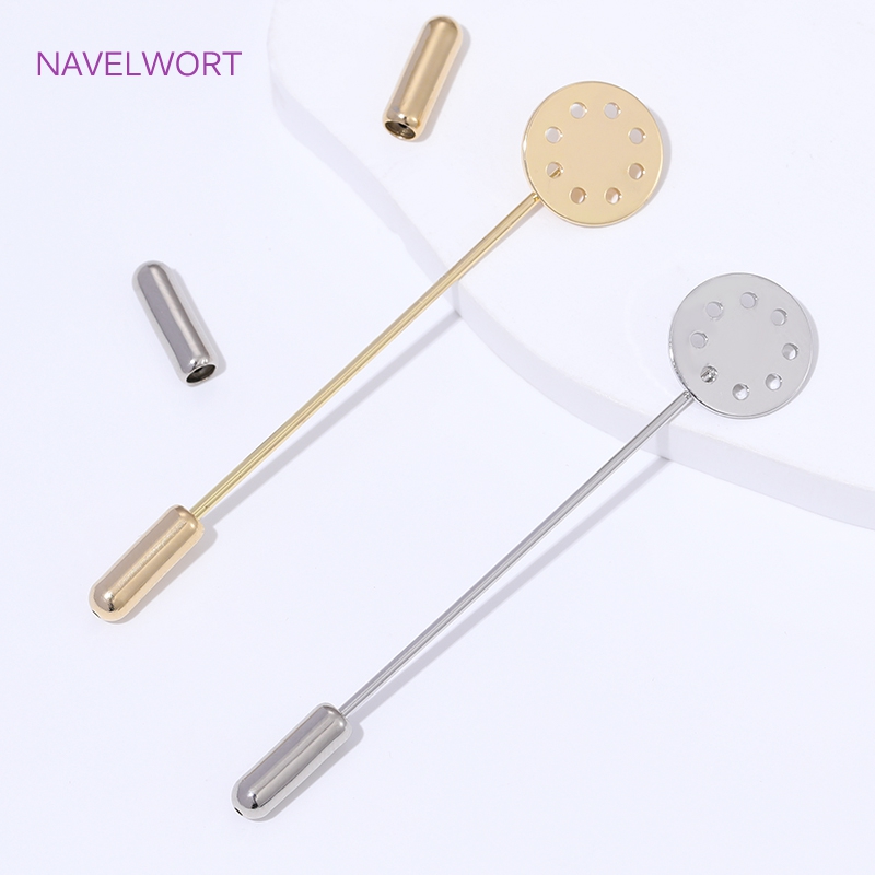14K Gold Plated Long Brooch Sa - Jewelry Making Items recensione e prezzo