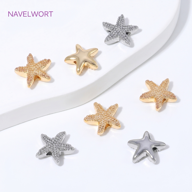 18K Gold Plated Starfish Space - Jewelry Making Items recensione e prezzo