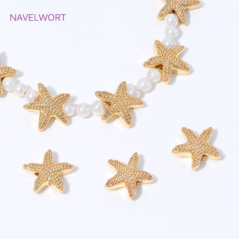 18K Gold Plated Starfish Space - Jewelry Making Items recensione e prezzo