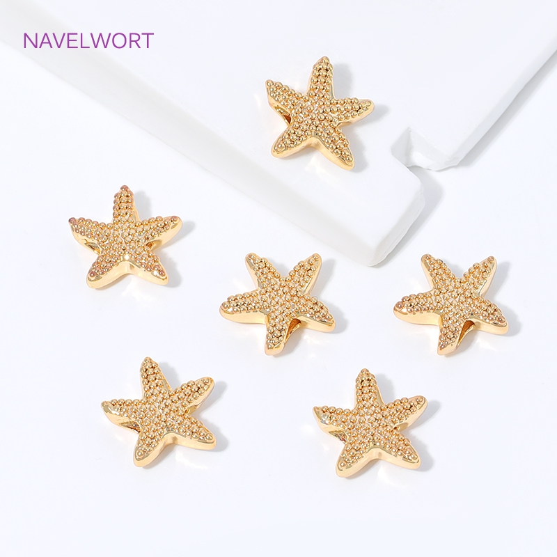 18K Gold Plated Starfish Space - Jewelry Making Items recensione e prezzo