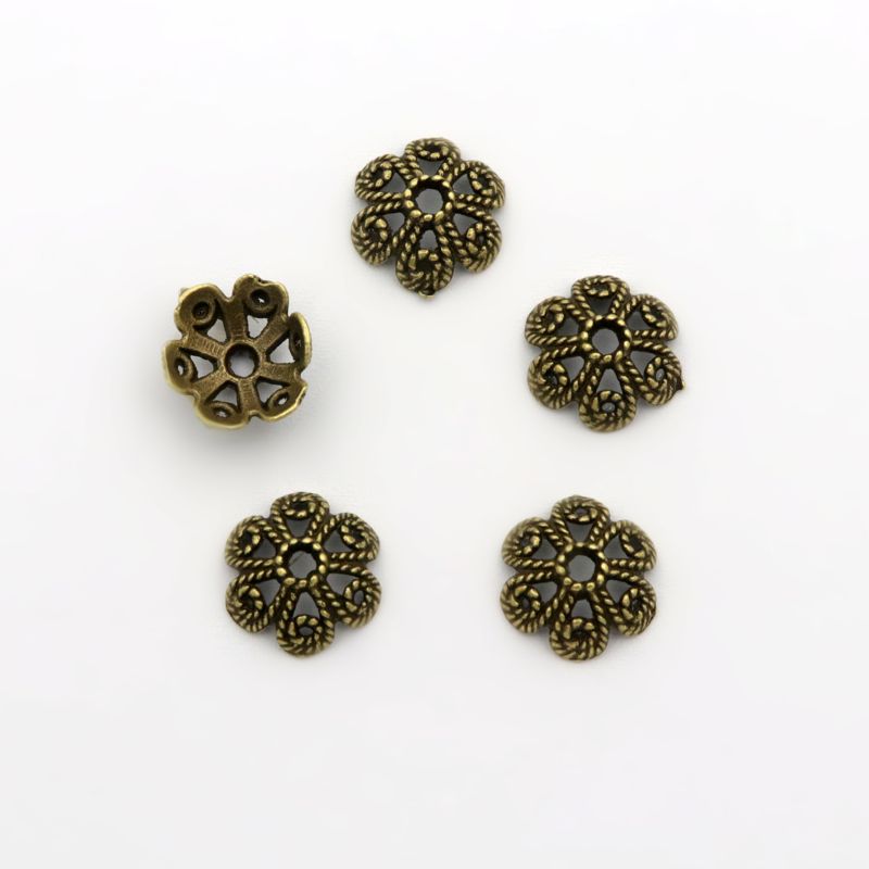 50pcs Flower Hollow Loose Spac - Jewelry Making Business recensione e prezzo
