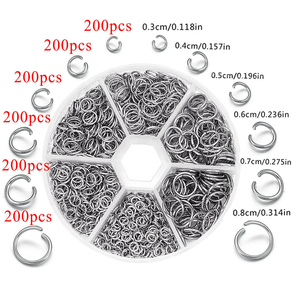 1200pcs Stainless Steel Jump R - Jewelry Making Looper Tool recensione e prezzo