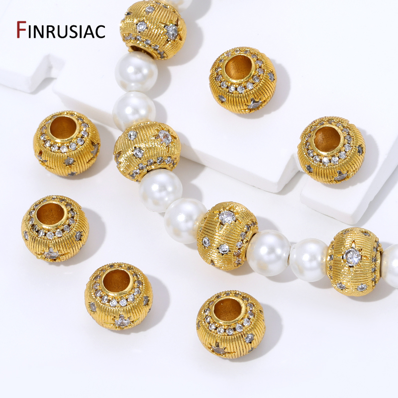 18K Gold Plated Brass Round Sp - Jewelry Making Items recensione e prezzo