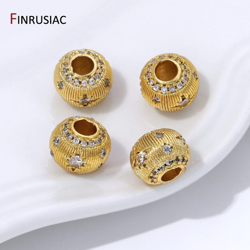 18K Gold Plated Brass Round Sp - Jewelry Making Items recensione e prezzo