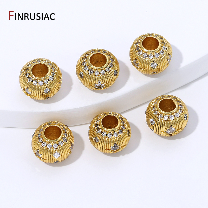 18K Gold Plated Brass Round Sp - Jewelry Making Items recensione e prezzo