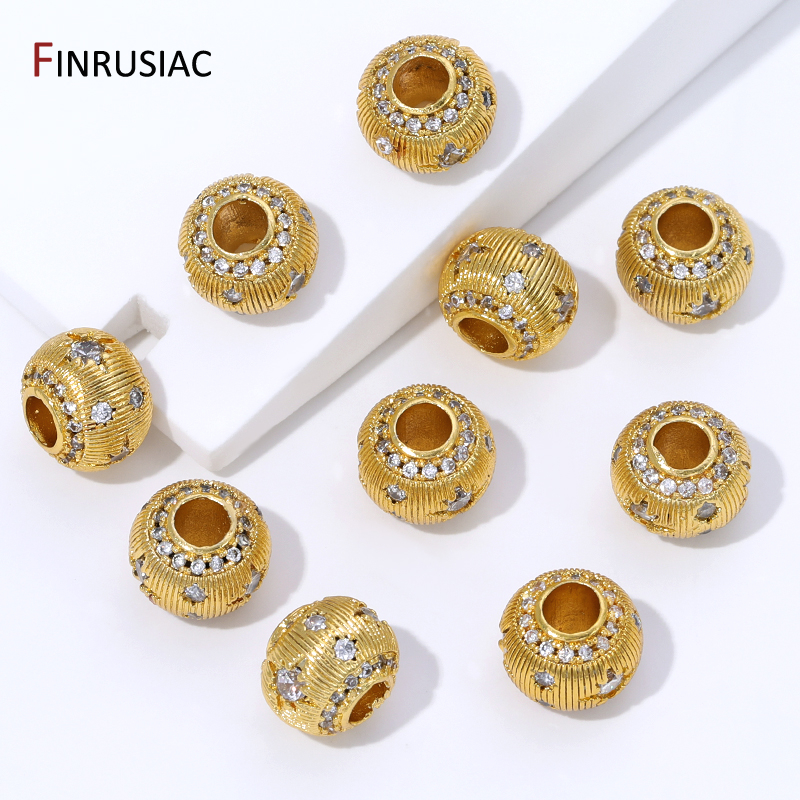 18K Gold Plated Brass Round Sp - Jewelry Making Items recensione e prezzo