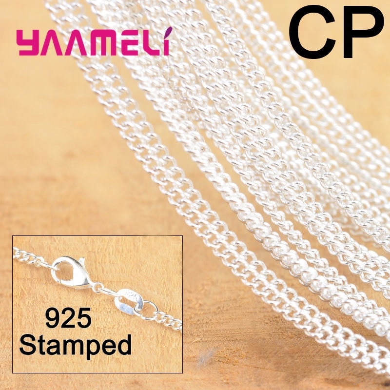10PCS Hot Sale 18 Inch 925 Ste - Lobster Clasp Silver recensione e prezzo