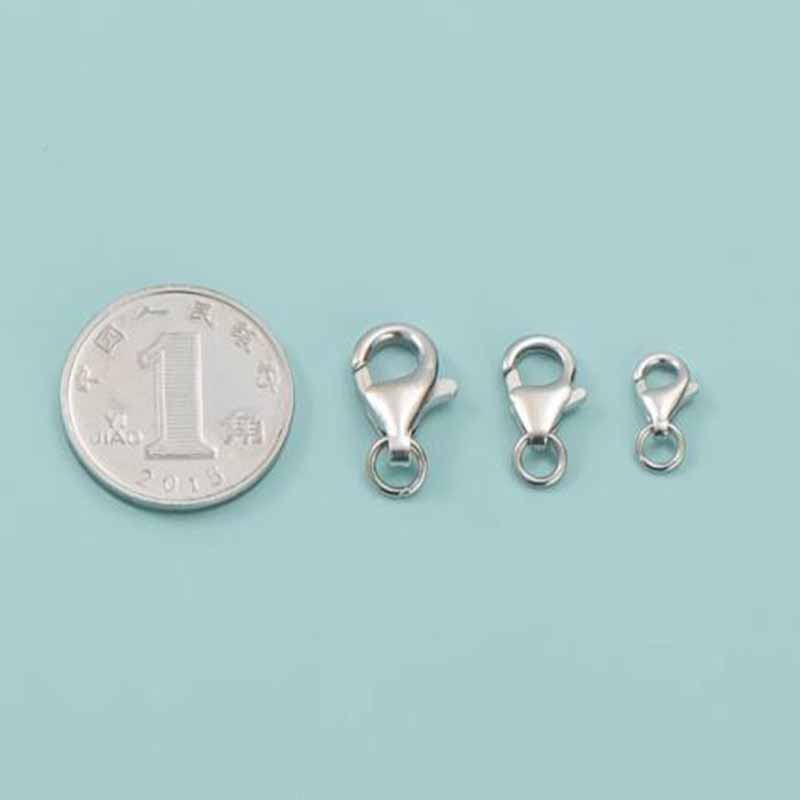 2pcs Genuine Real Pure Solid 9 - Lobster Clasp Silver recensione e prezzo