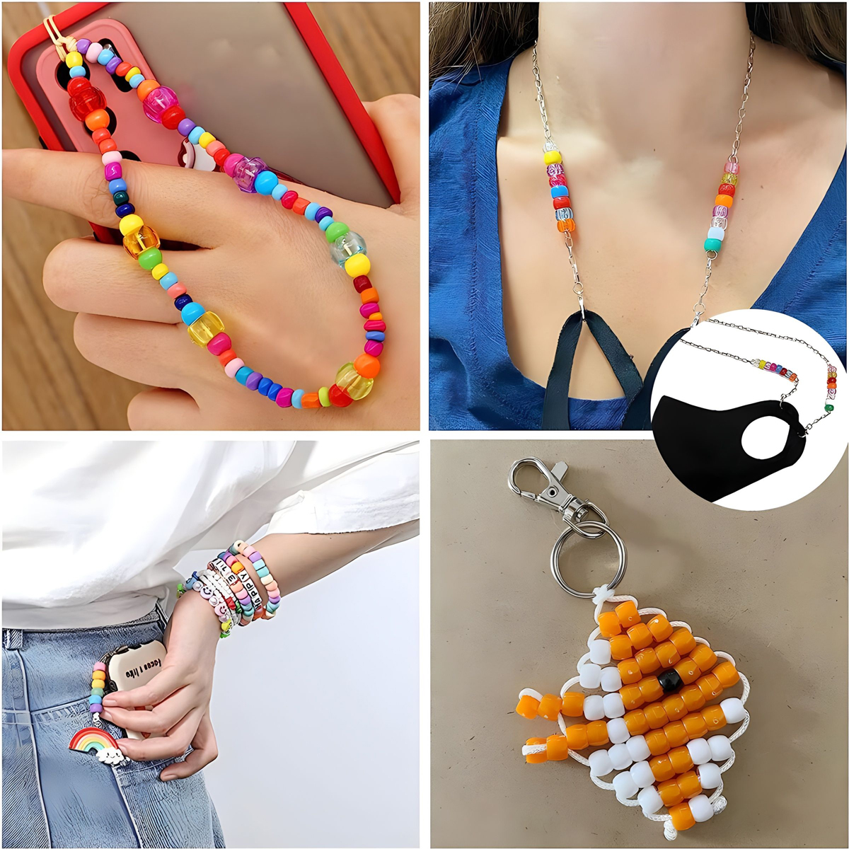 500pcs Pony Candy Colorful Pla - Jewelry Making Business recensione e prezzo