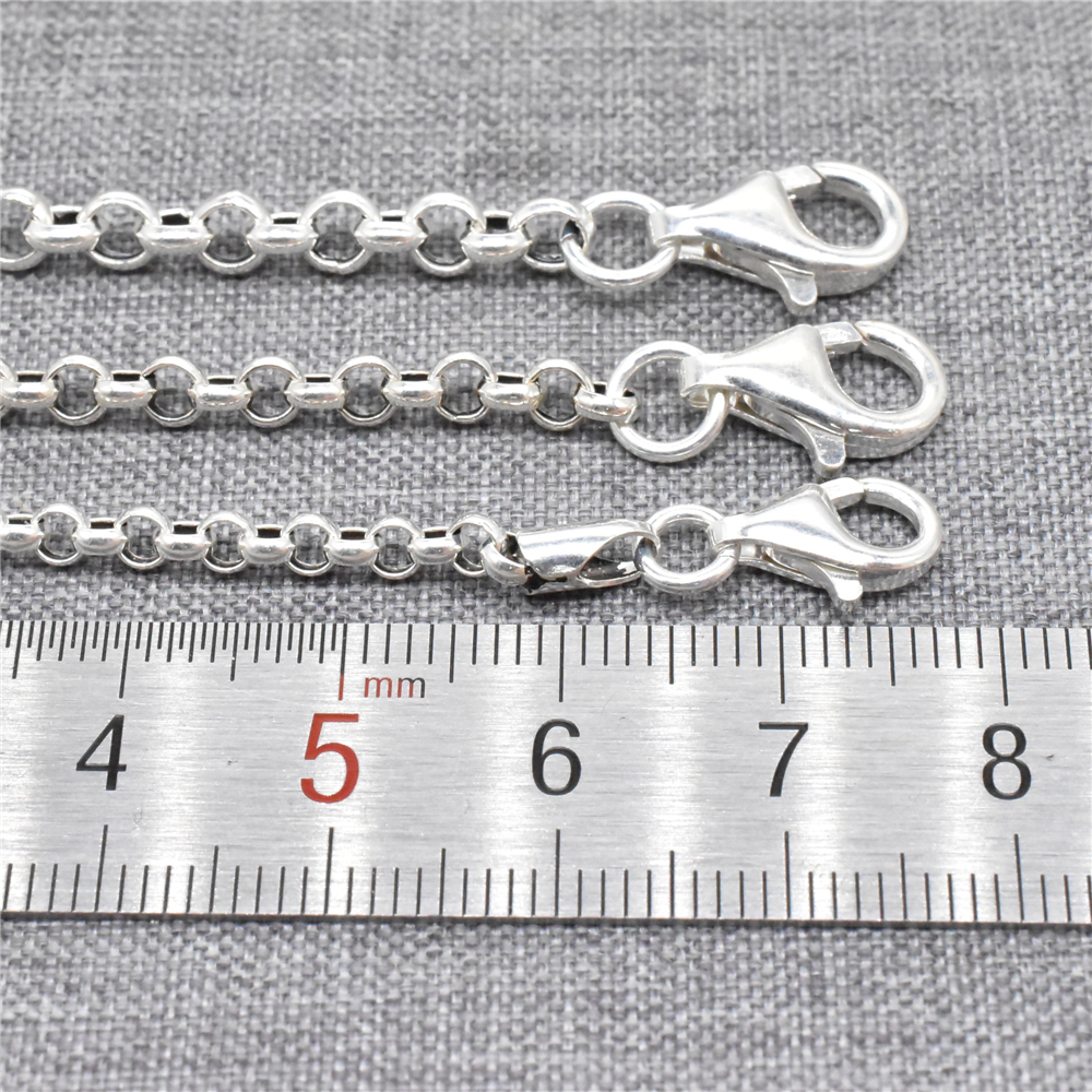 925 Sterling Silver Rolo Neckl - Lobster Clasp Silver recensione e prezzo