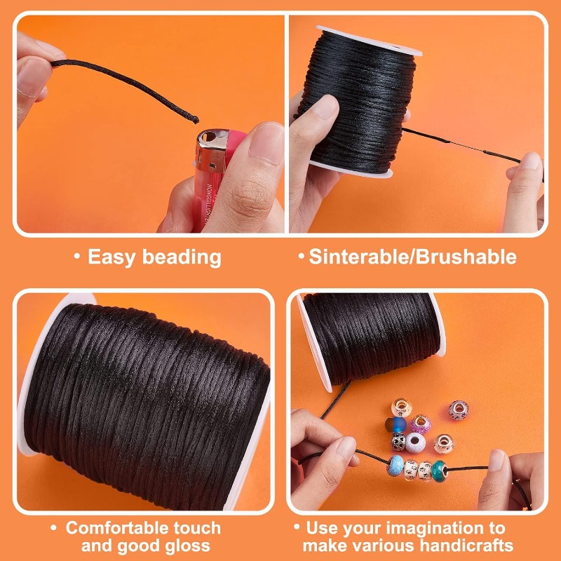106 Yards Rattail Satin Cords  - Knotting Cord Silk recensione e prezzo