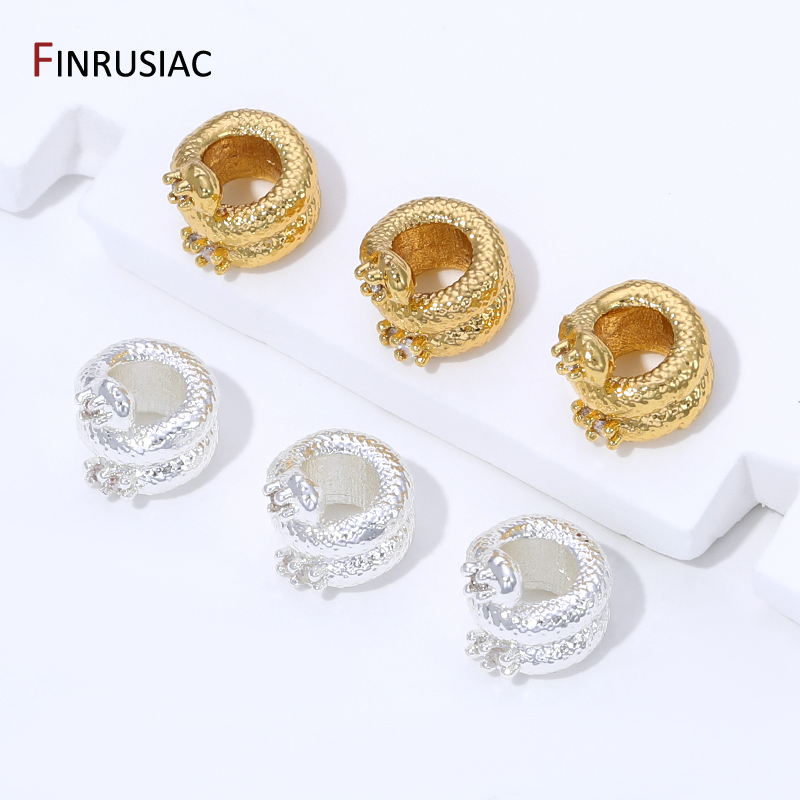 18K Gold Plated Brass Snake Sh - Jewelry Making Items recensione e prezzo