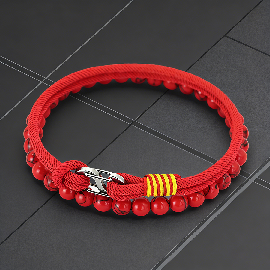 Business 2Pcs Luck Red Bracele - Jewelry Making Business recensione e prezzo