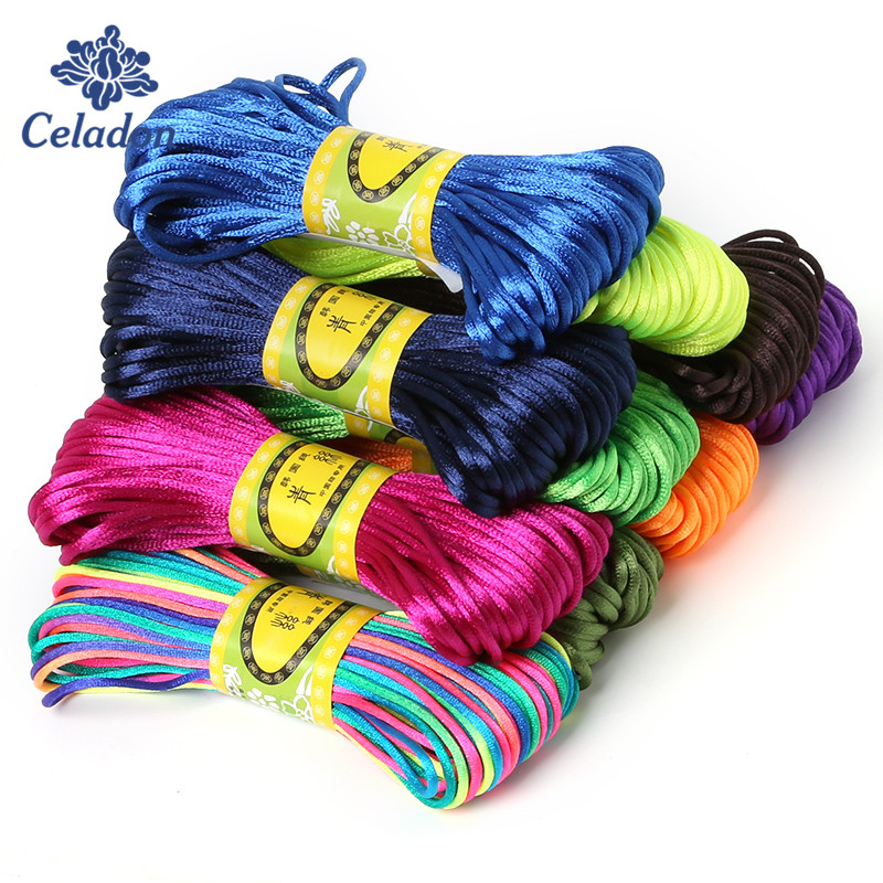 2mm 20meter Soft Satin Rattail - Knotting Cord Silk recensione e prezzo