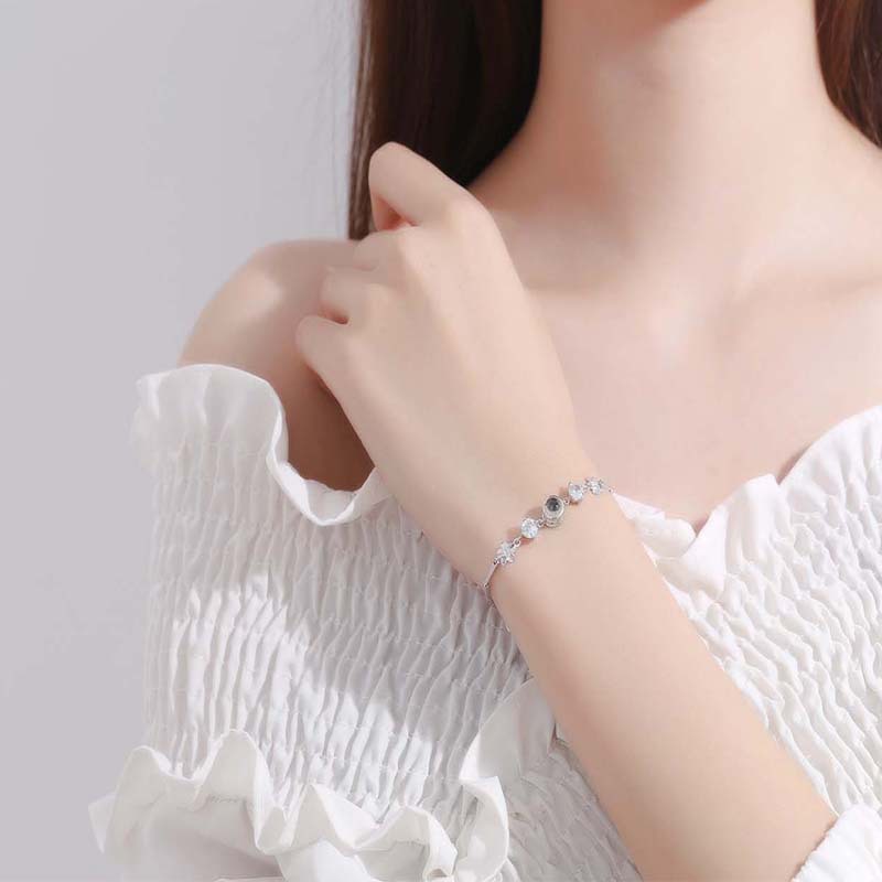Custom Four-Leaf Clover Photo  - Lobster Clasp Silver recensione e prezzo