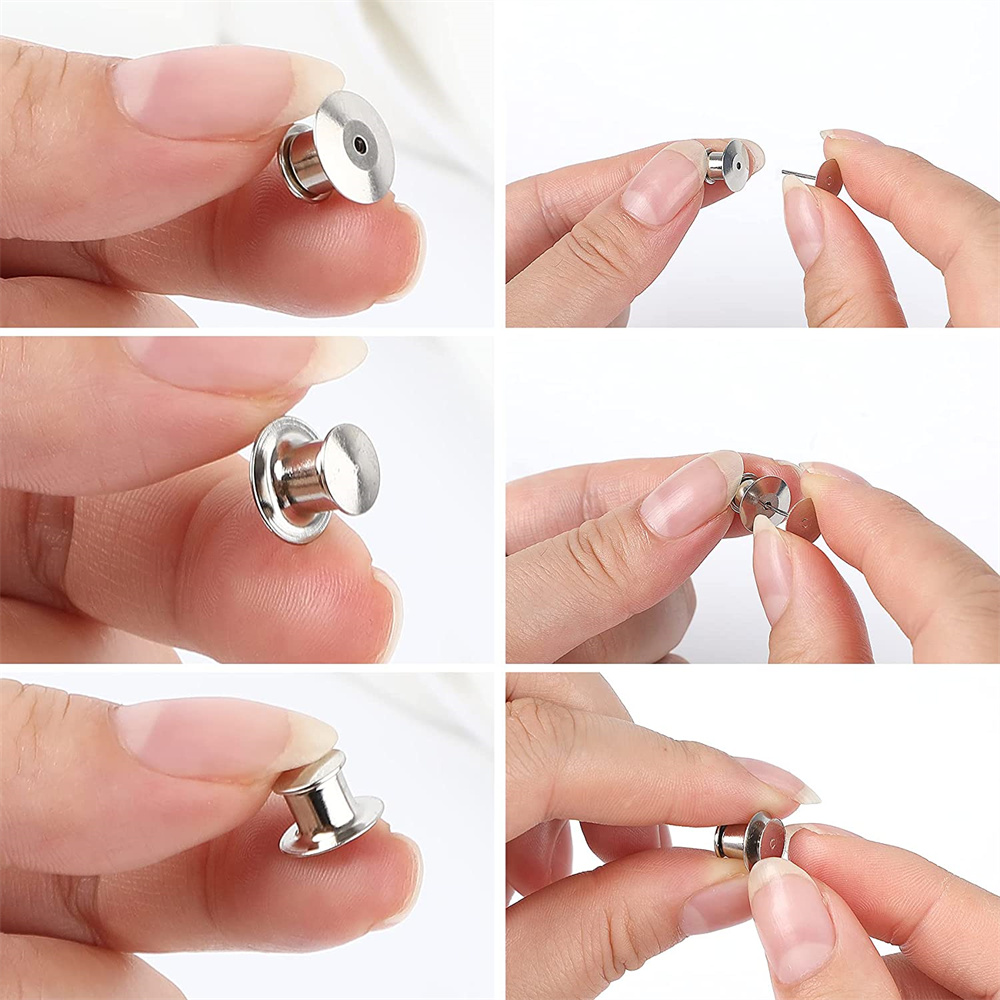 100Pcs Black Metal Locking Pin - Jewelry Making Materials Wholesale recensione e prezzo