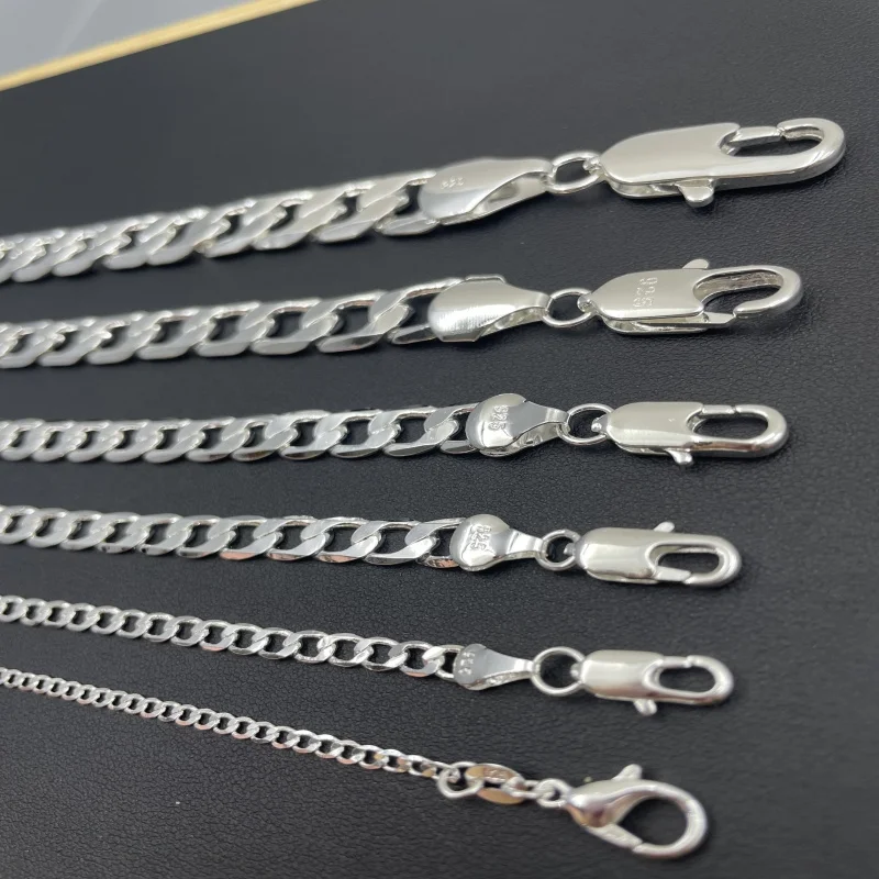 Men's 925 Sterling Silver Neck - Lobster Clasp Silver recensione e prezzo