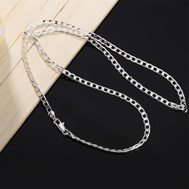 Men's 925 Sterling Silver Neck - Lobster Clasp Silver recensione e prezzo