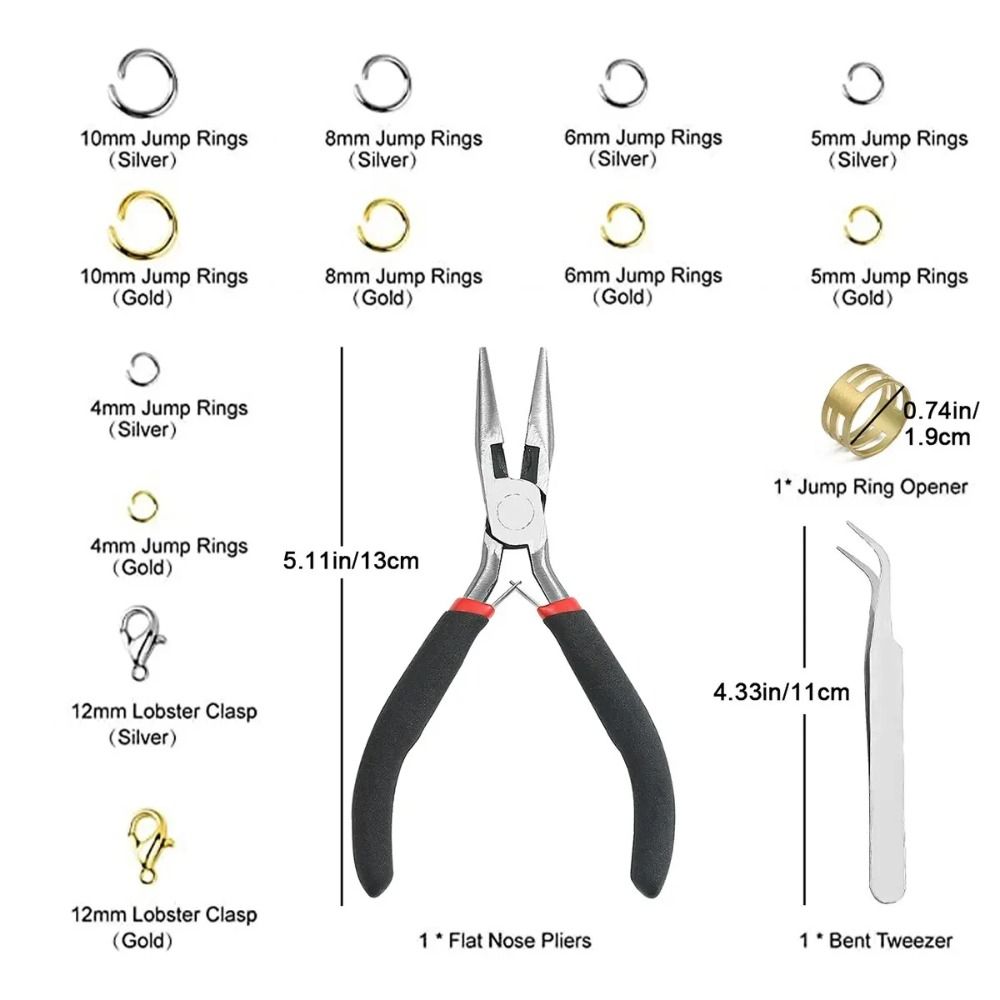 1200pcs 4-10mm Gold Silver Ope - Jewelry Making Pliers recensione e prezzo