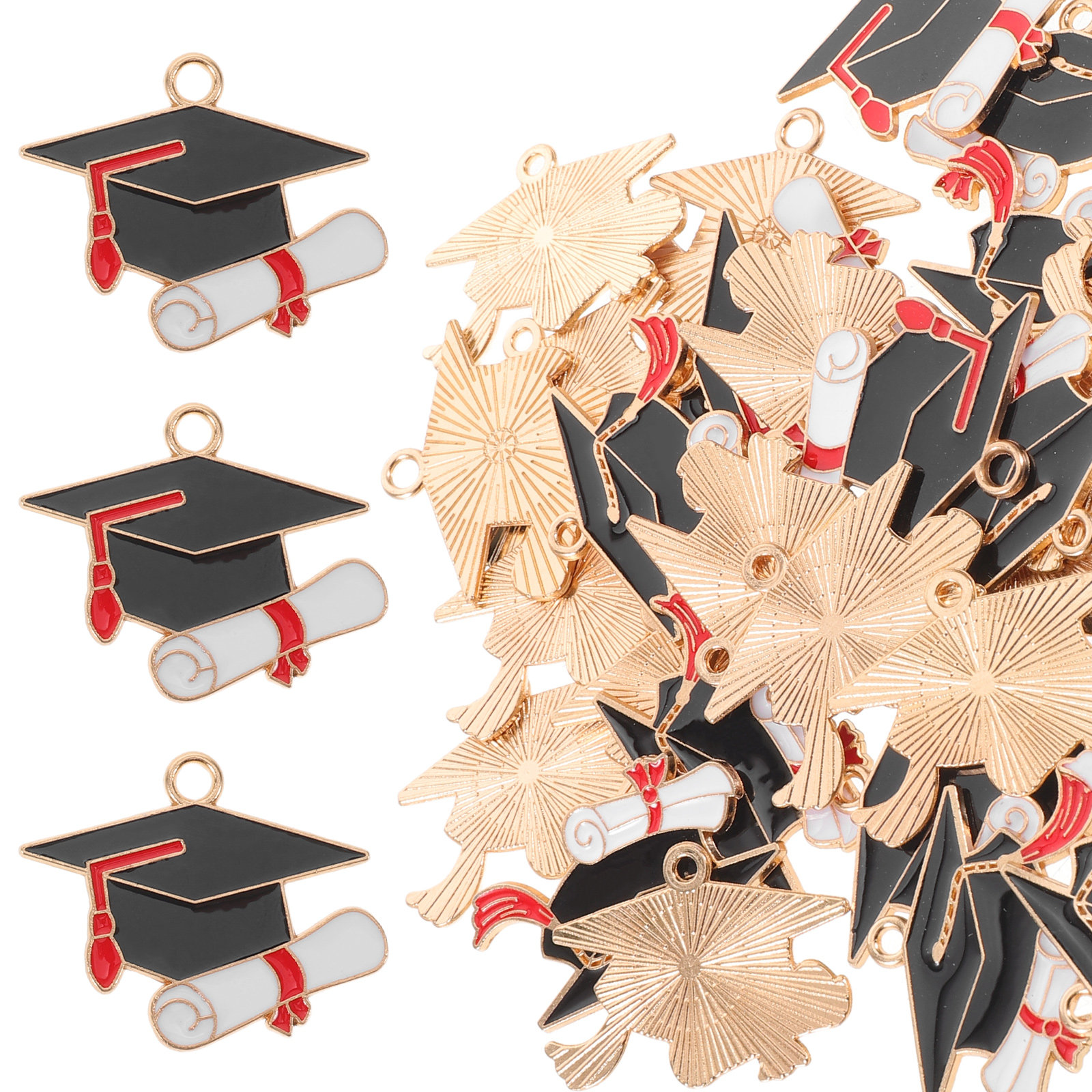 30Pcs Graduation Cap Pendant C - Jewelry Making Diploma recensione e prezzo