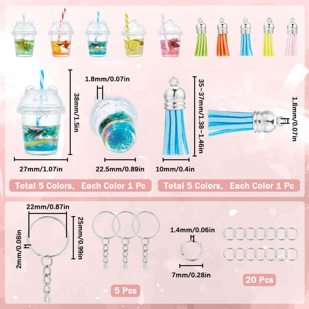 35Pcs DIY 5 Sets Bubble Tea Ke - Jewelry Making Chain recensione e prezzo