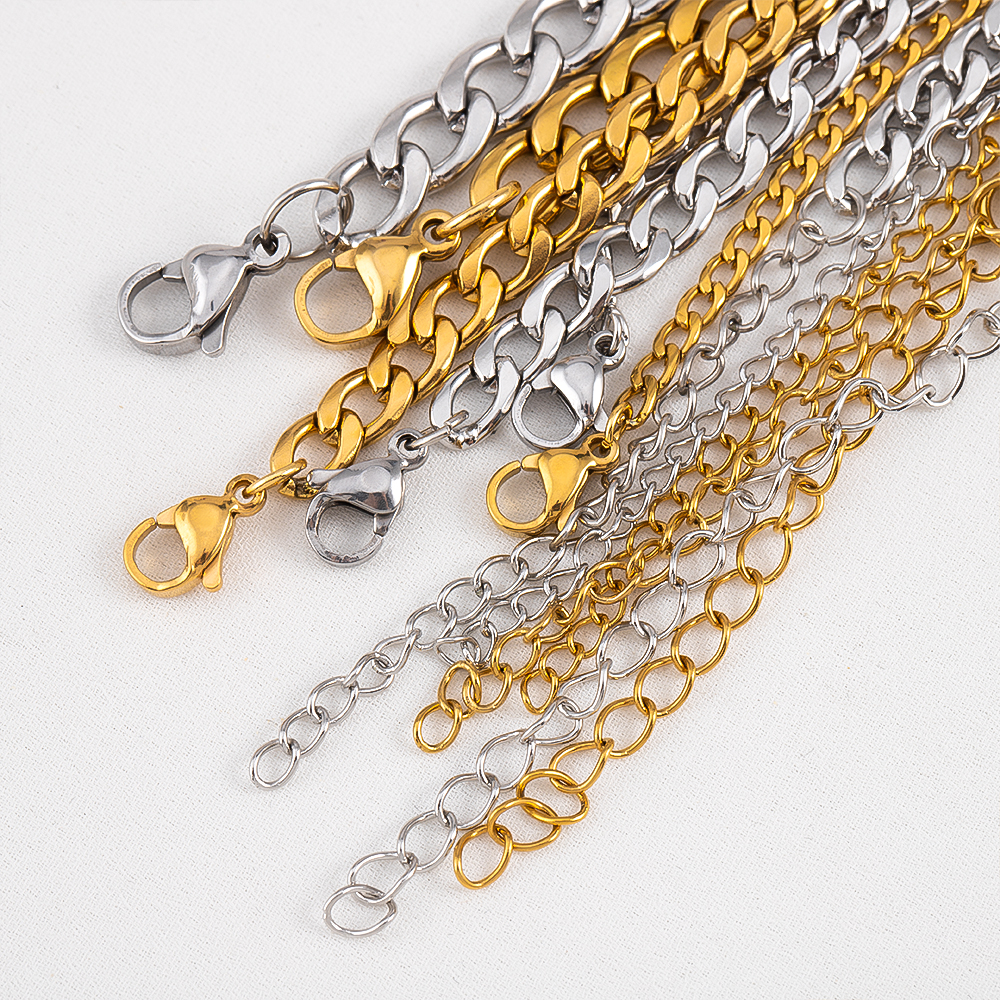 5pc 2pc Stainless Steel Adjust - Lobster Clasp Silver recensione e prezzo