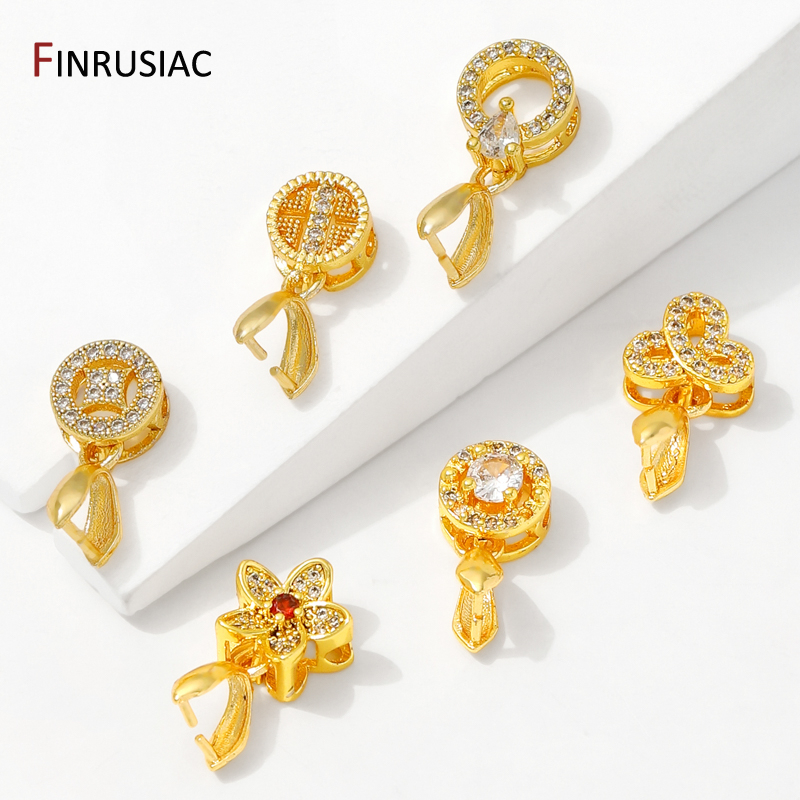 18K Gold Plated Brass With Zir - Jewelry Making Items recensione e prezzo
