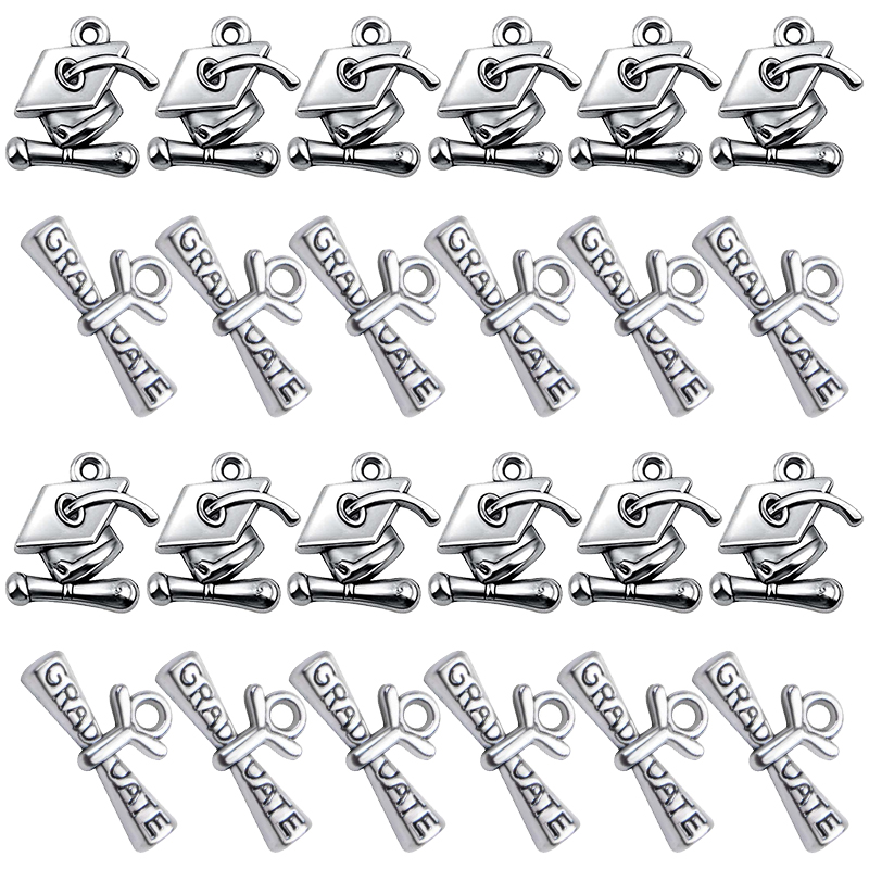 14pcs Mixed Graduation Cap Gra - Jewelry Making Diploma recensione e prezzo