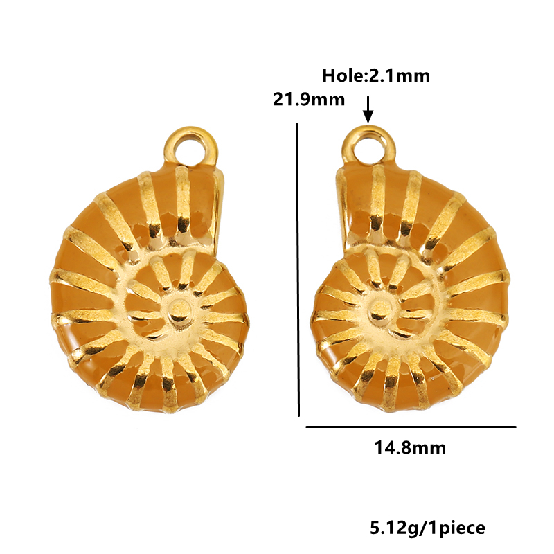 4pcs Stainless Steel Conch Gol - Jewelry Making Materials Wholesale recensione e prezzo