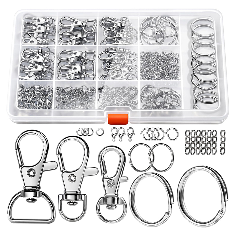265PCS Metal Keychain Kit Lobs - Lobster Clasp Silver recensione e prezzo