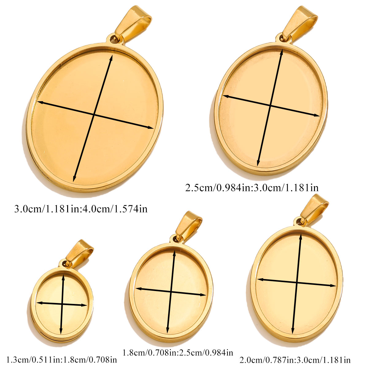 5PCS Stainless Steel Charms Go - Jewelry Making Materials Wholesale recensione e prezzo