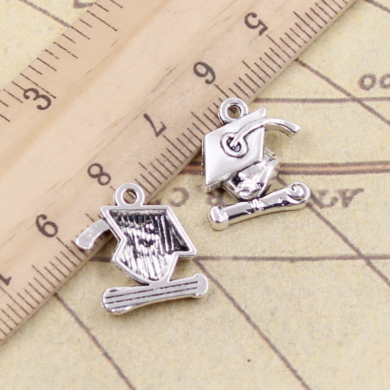 20pcs Charms Graduation Cap An - Jewelry Making Diploma recensione e prezzo