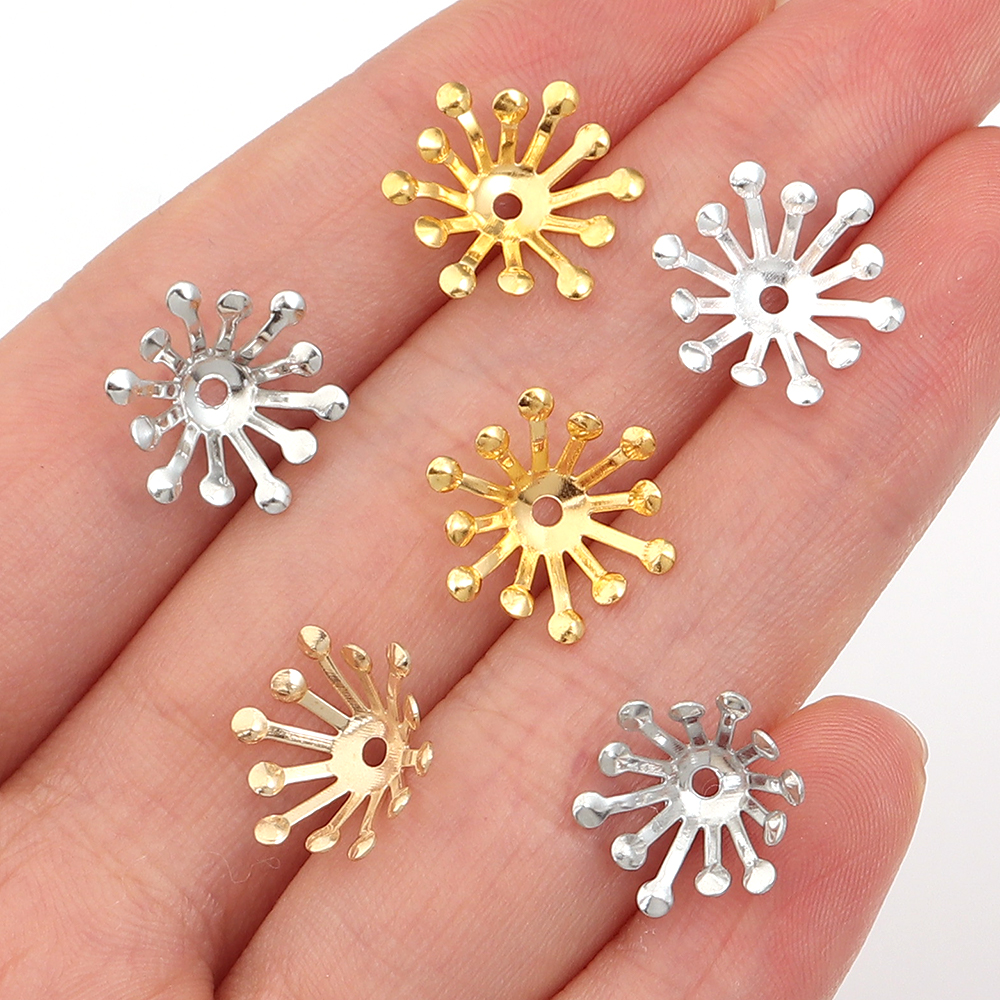 100Pcs Diameter 13MM Gold Colo - Jewelry Making Materials Wholesale recensione e prezzo