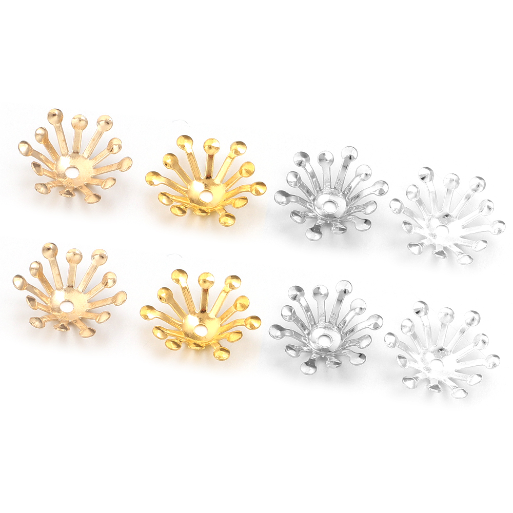 100Pcs Diameter 13MM Gold Colo - Jewelry Making Materials Wholesale recensione e prezzo