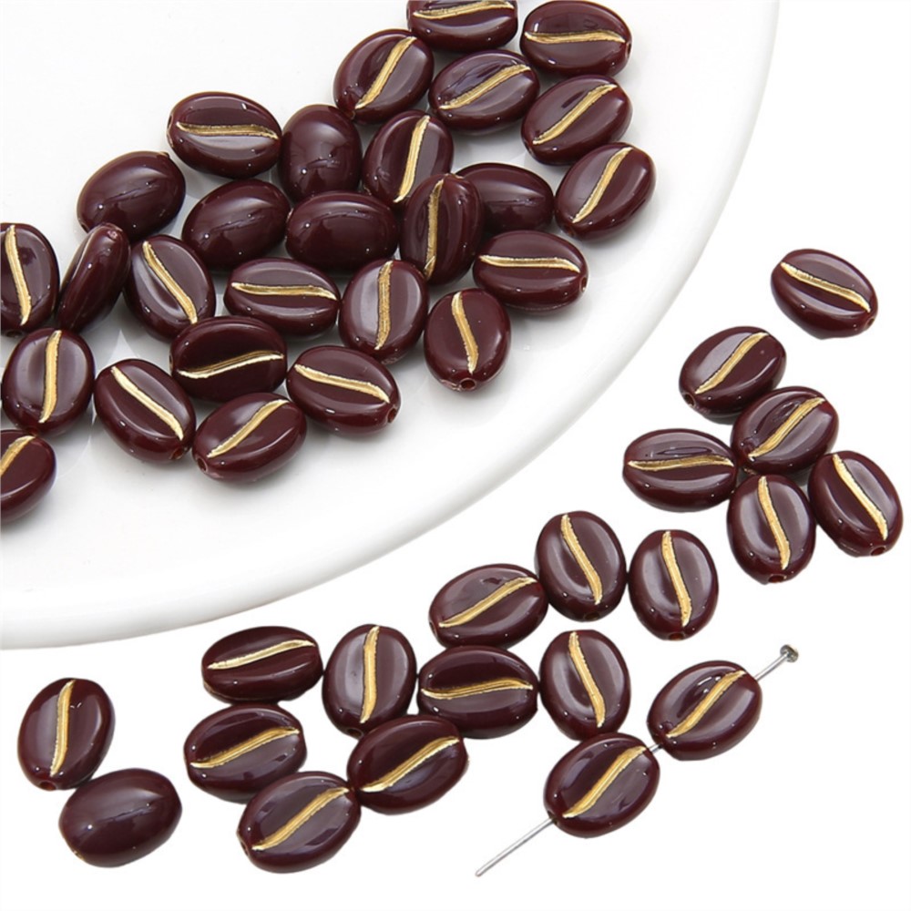 30Pcs/Lot 11x8mm Acrylic Coffe - Jewelry Making Materials Wholesale recensione e prezzo
