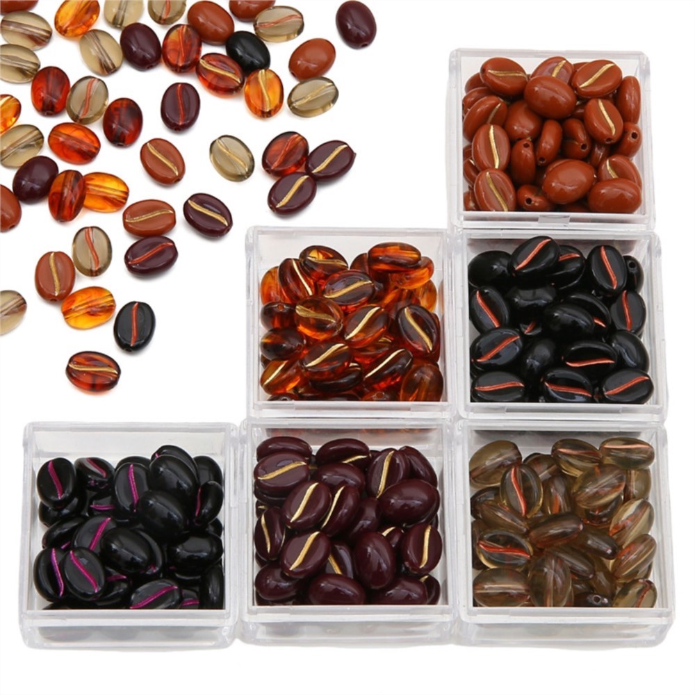 30Pcs/Lot 11x8mm Acrylic Coffe - Jewelry Making Materials Wholesale recensione e prezzo