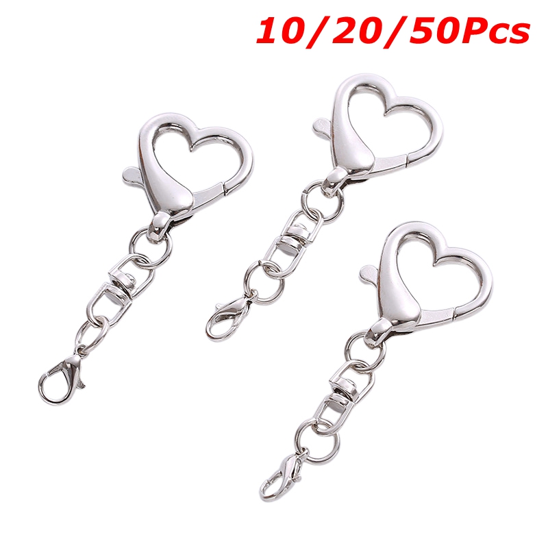 10/20/50Pieces Unique Alloy He - Lobster Clasp Silver recensione e prezzo